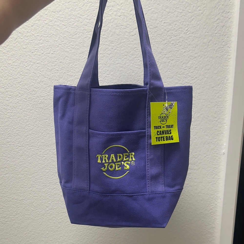 Trader Joe's Purple Mini Tote Bag